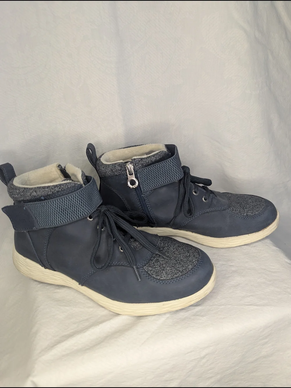 🌈Sporto Navy Gray High-Top Sneakers - Picture 6 of 10